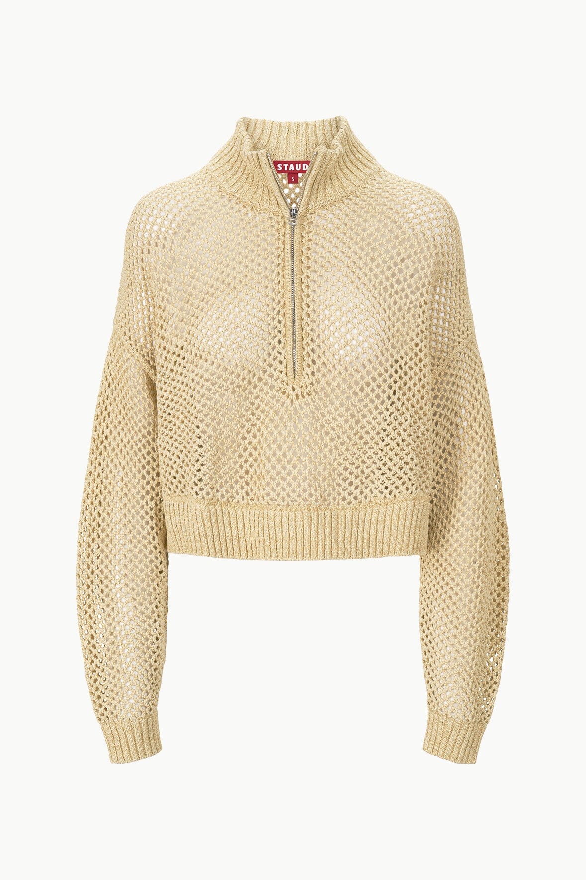 CROPPED HAMPTON SWEATER NATURAL - STAUD US