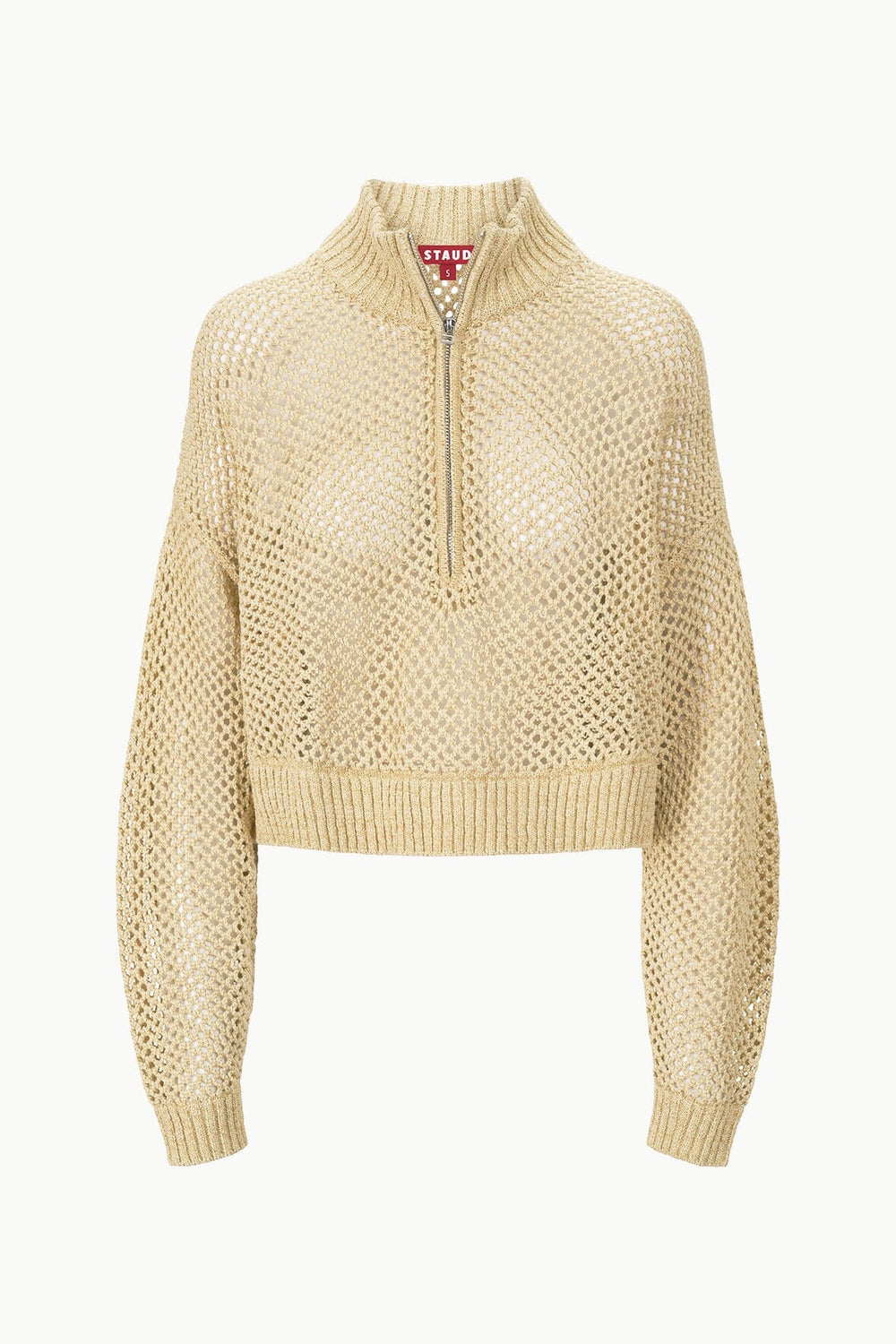 CROPPED HAMPTON SWEATER NATURAL - STAUD US
