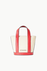 CUSTOM ALLORA MINI TOTE CREAM RED ROSE - STAUD for sale