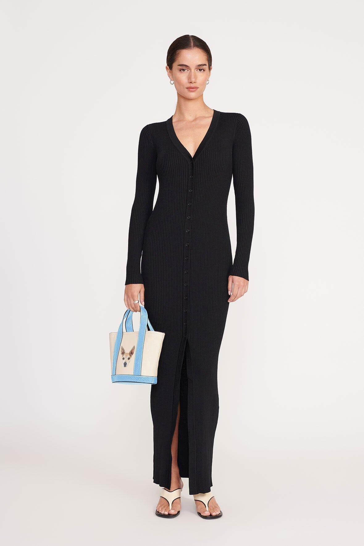 CUSTOM ALLORA MINI TOTE CREAM BLUE - STAUD online