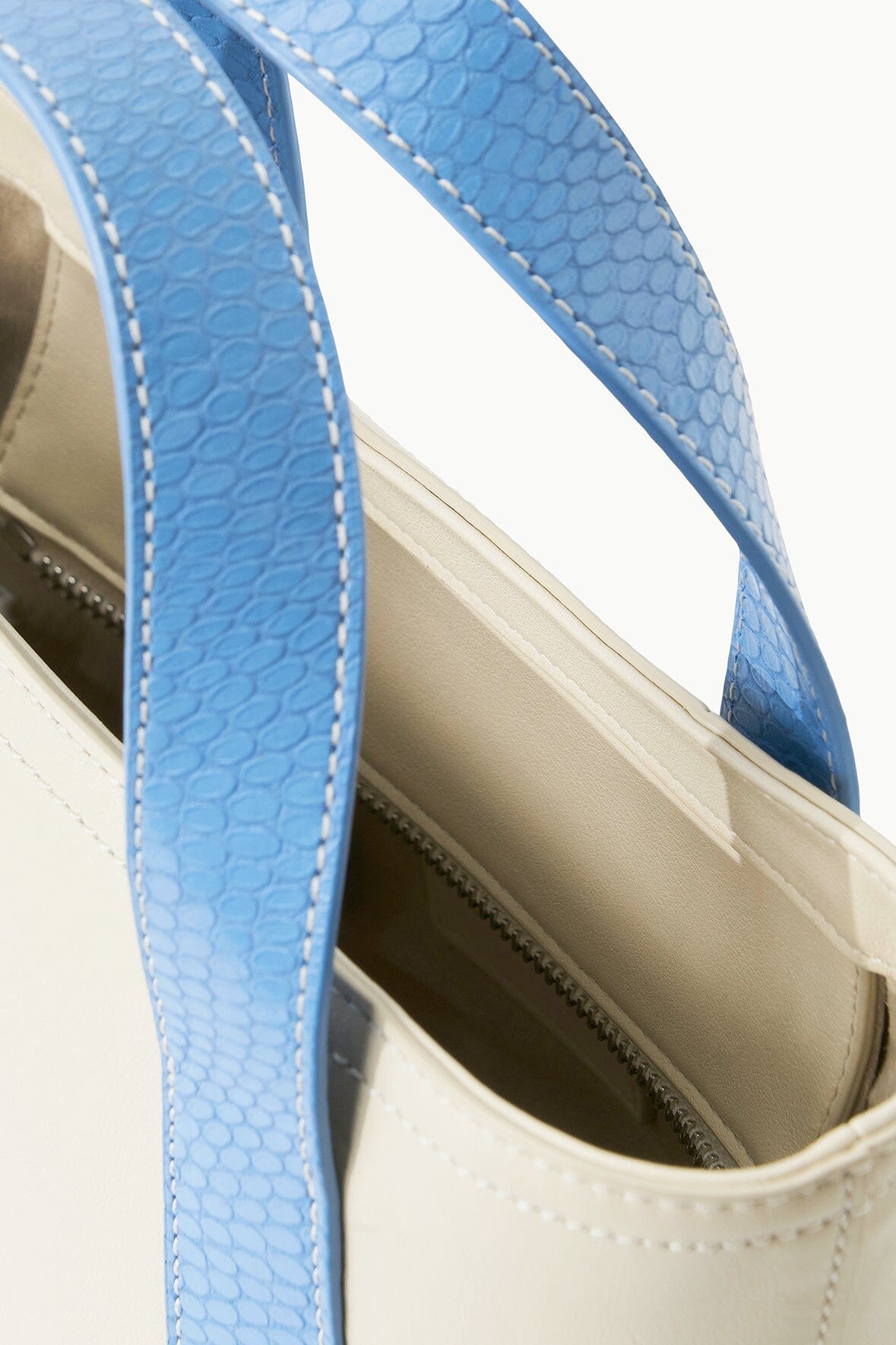 CUSTOM ALLORA MINI TOTE CREAM BLUE - STAUD online