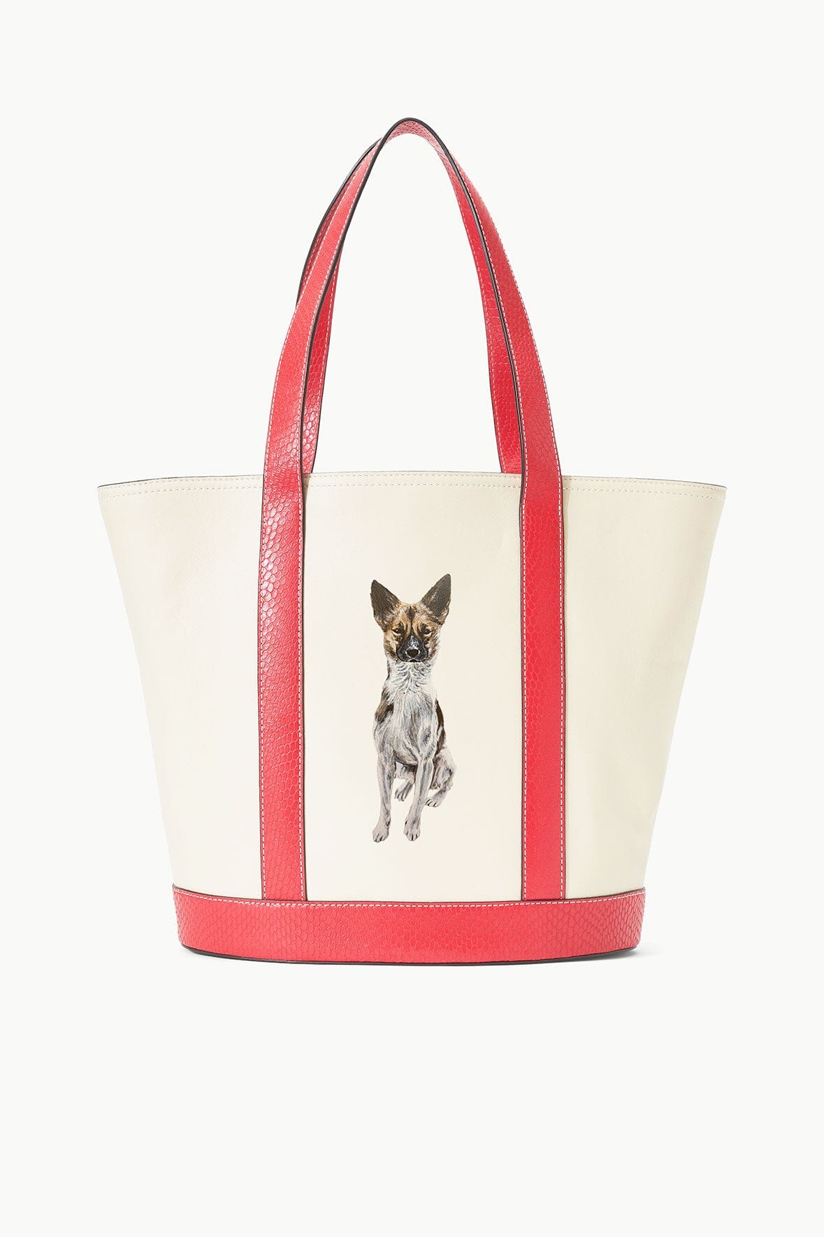 CUSTOM ALLORA TOTE CREAM RED ROSE - STAUD near me