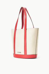 CUSTOM ALLORA TOTE CREAM RED ROSE - STAUD near me