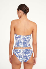 FRANCESCA BIKINI TOP BLUE TOILE - STAUD online