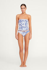 FRANCESCA BIKINI TOP BLUE TOILE - STAUD online