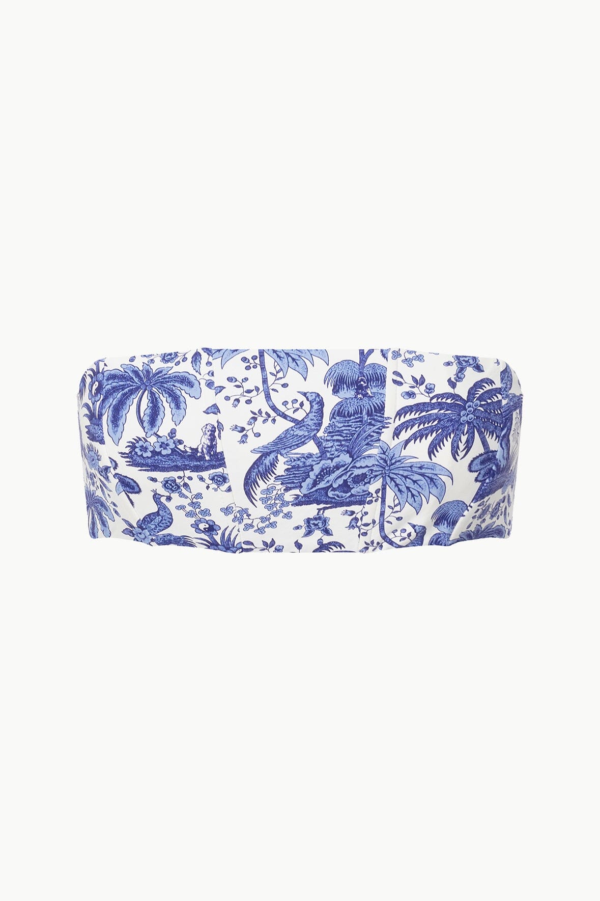 MALA BIKINI TOP BLUE TOILE - STAUD for sale