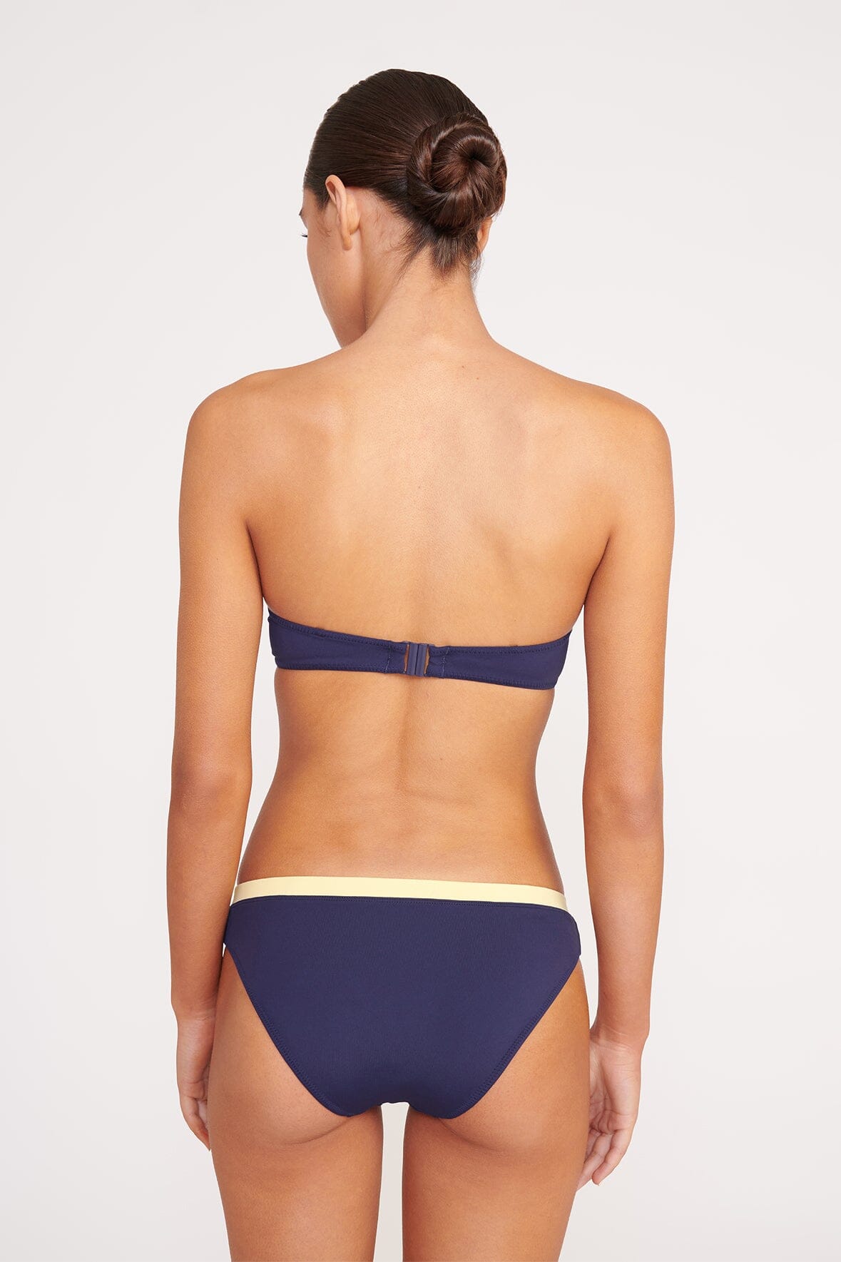 JO BALCONETTE BIKINI TOP NAVY COLORBLOCK - STAUD for sale