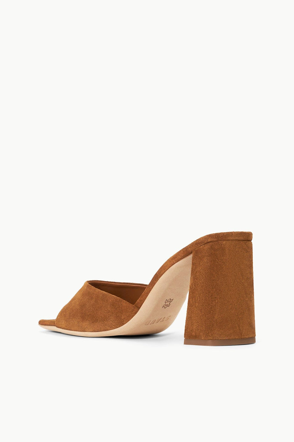 SLOANE HEEL TAN SUEDE - STAUD sale