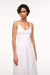 DENA DRESS WHITE - STAUD sale