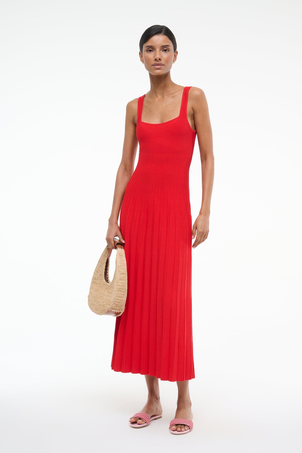 ELLISON DRESS RED ROSE - STAUD online