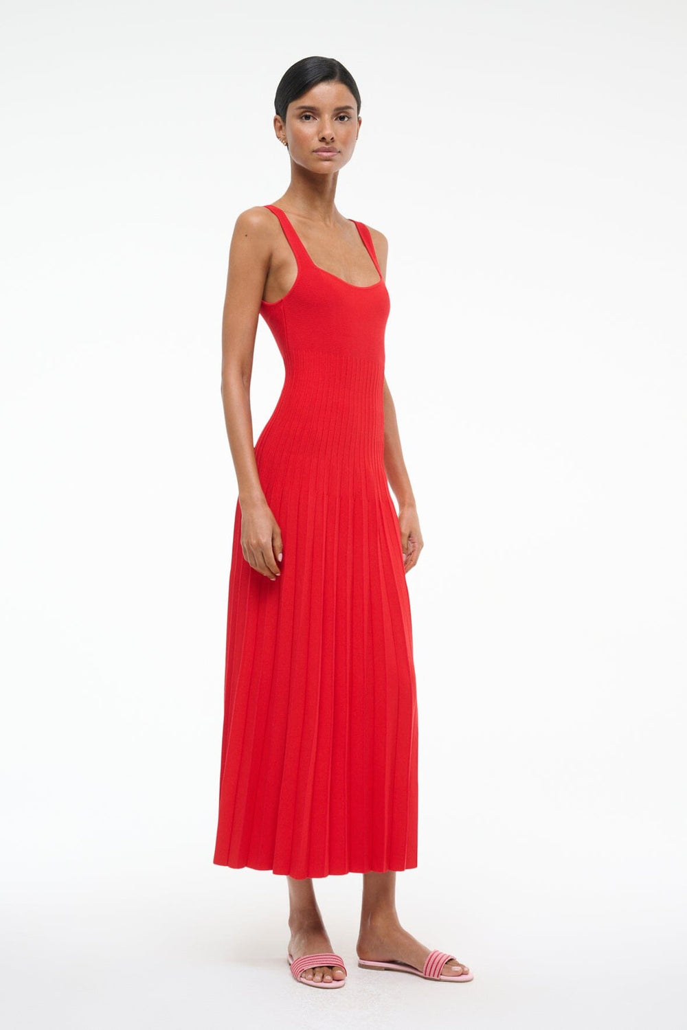 ELLISON DRESS RED ROSE - STAUD online