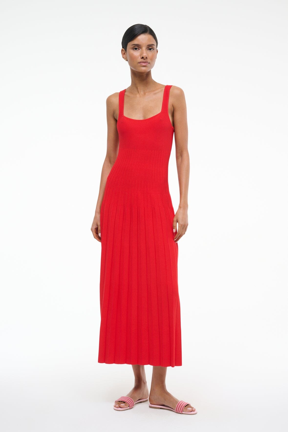 ELLISON DRESS RED ROSE - STAUD online