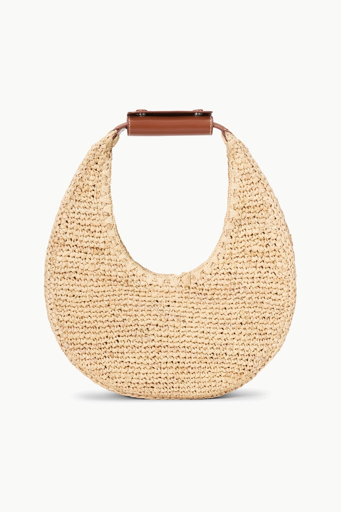 MOON RAFFIA BAG NATURAL TAN - STAUD online