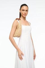 MOON RAFFIA BAG NATURAL TAN - STAUD online