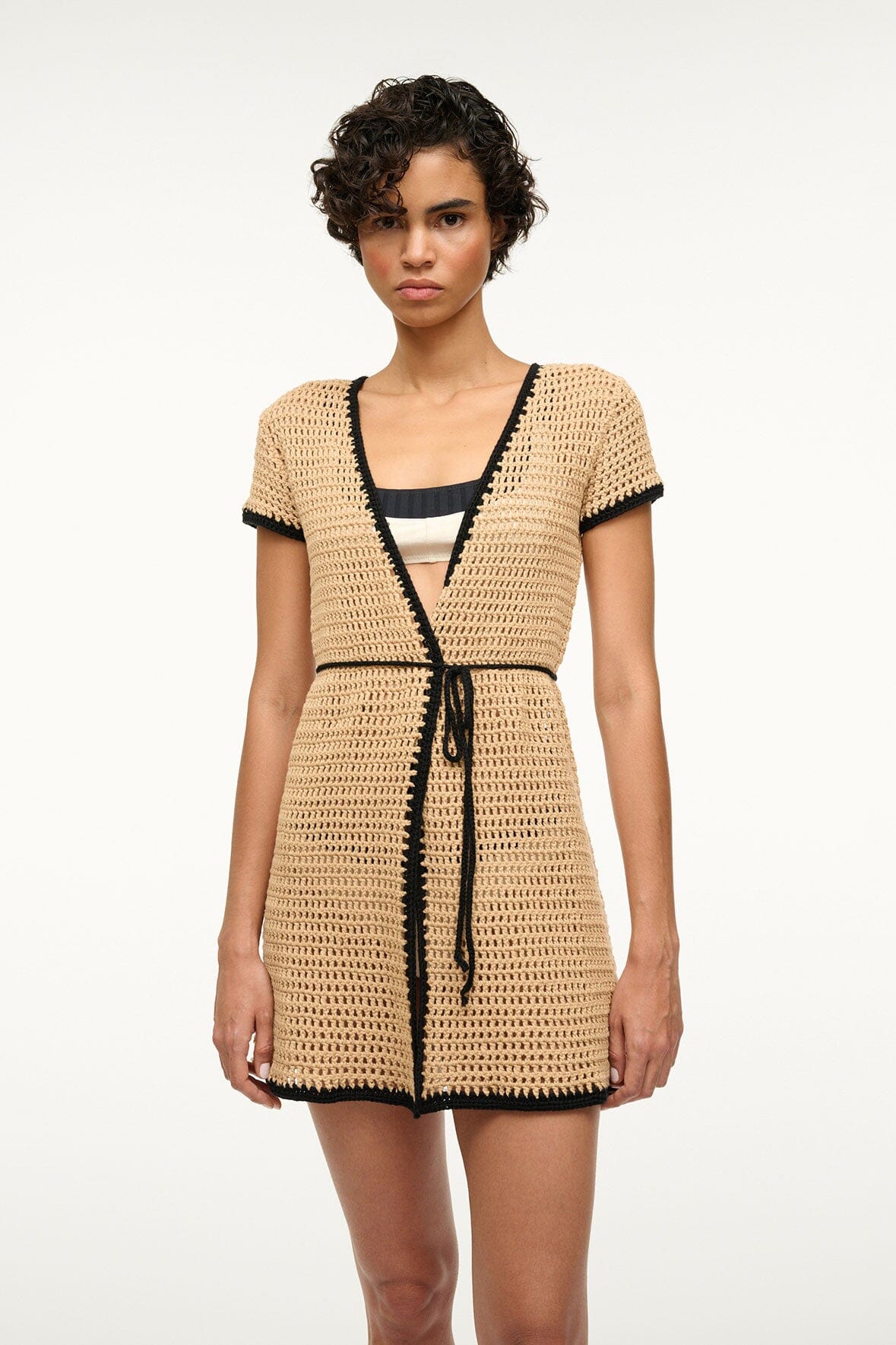 SPRITZ COVERUP DRESS NATURAL - STAUD US