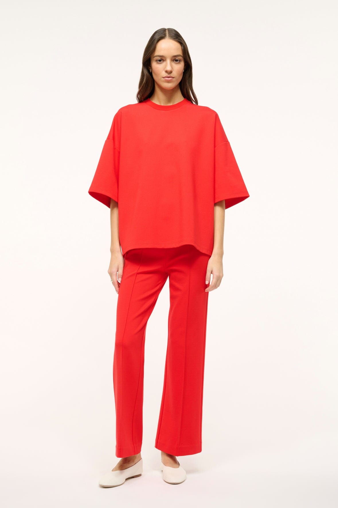 KNACK PANT RED ROSE - STAUD US