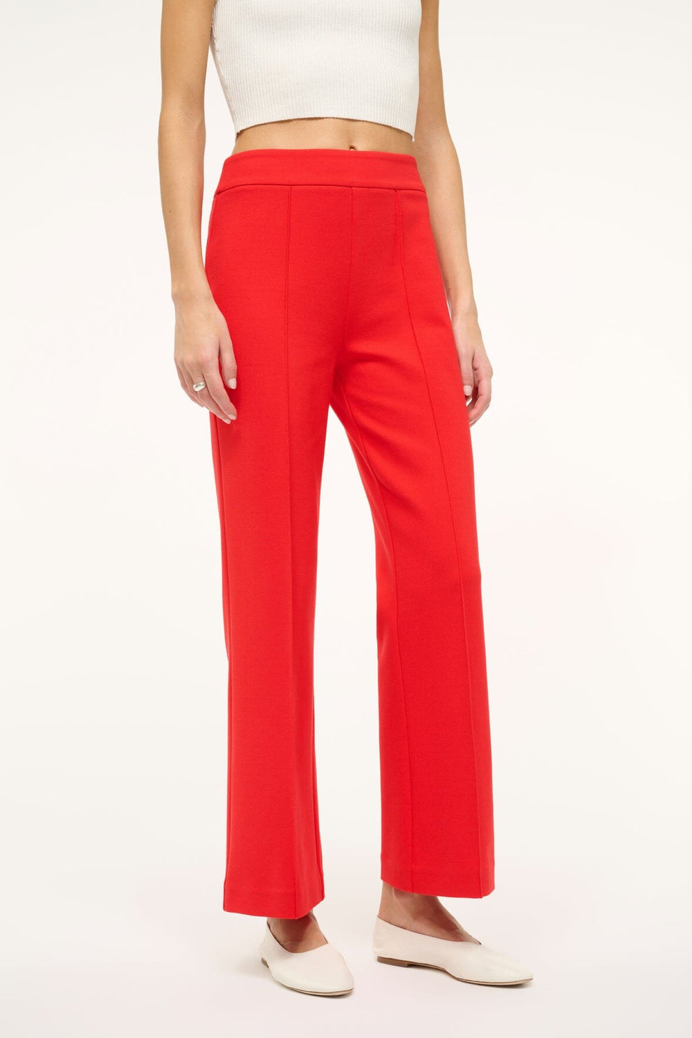 KNACK PANT RED ROSE - STAUD US