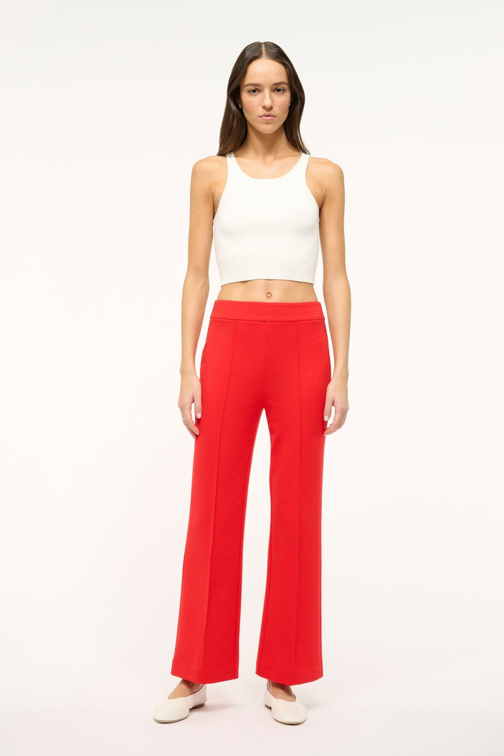 KNACK PANT RED ROSE - STAUD US