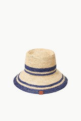 RITA BUCKET HAT NATURAL NAVY - STAUD US