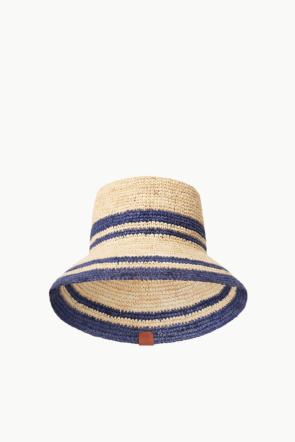 RITA BUCKET HAT NATURAL NAVY - STAUD US
