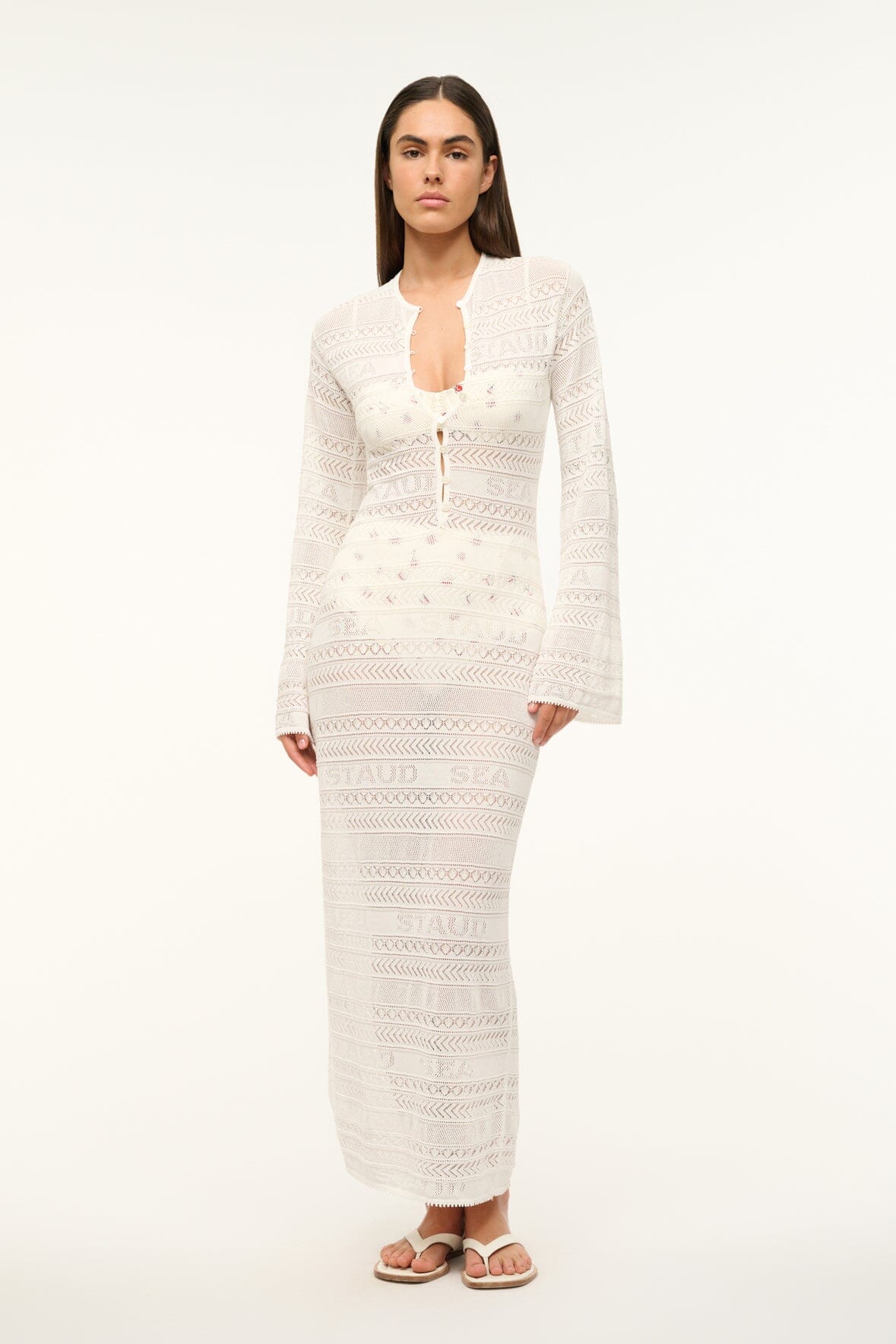 ROSSLARE DRESS IVORY - STAUD outlet