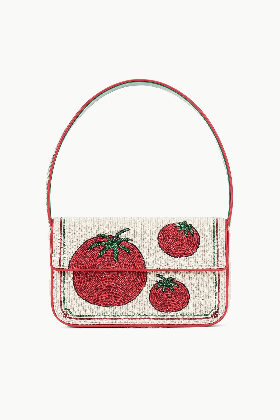 TOMMY BEADED BAG TOMATO - STAUD US