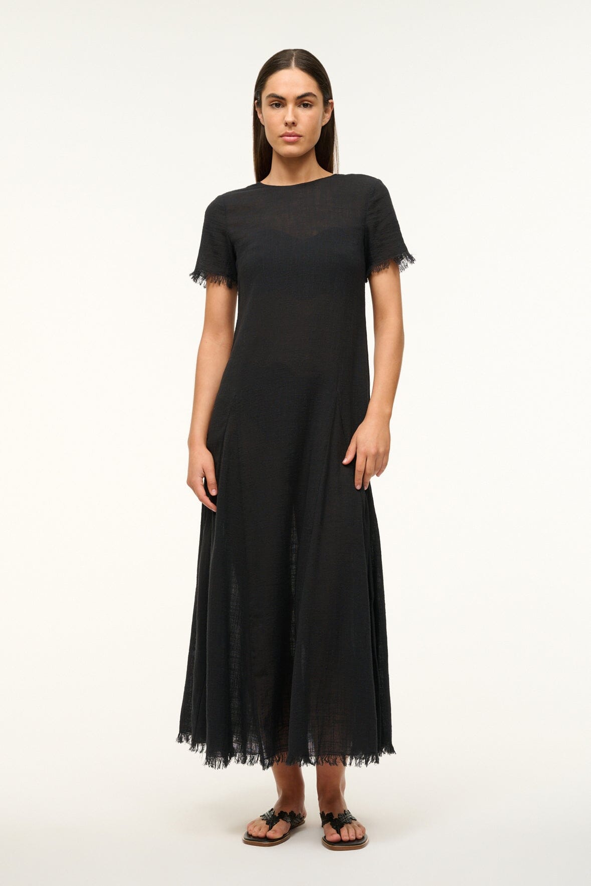 LE HAVRE DRESS BLACK - STAUD US