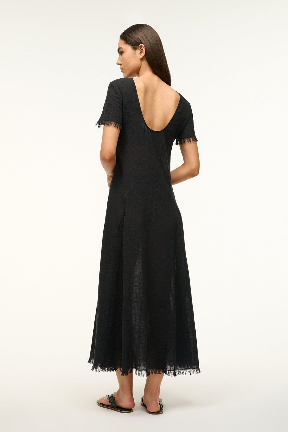 LE HAVRE DRESS BLACK - STAUD US