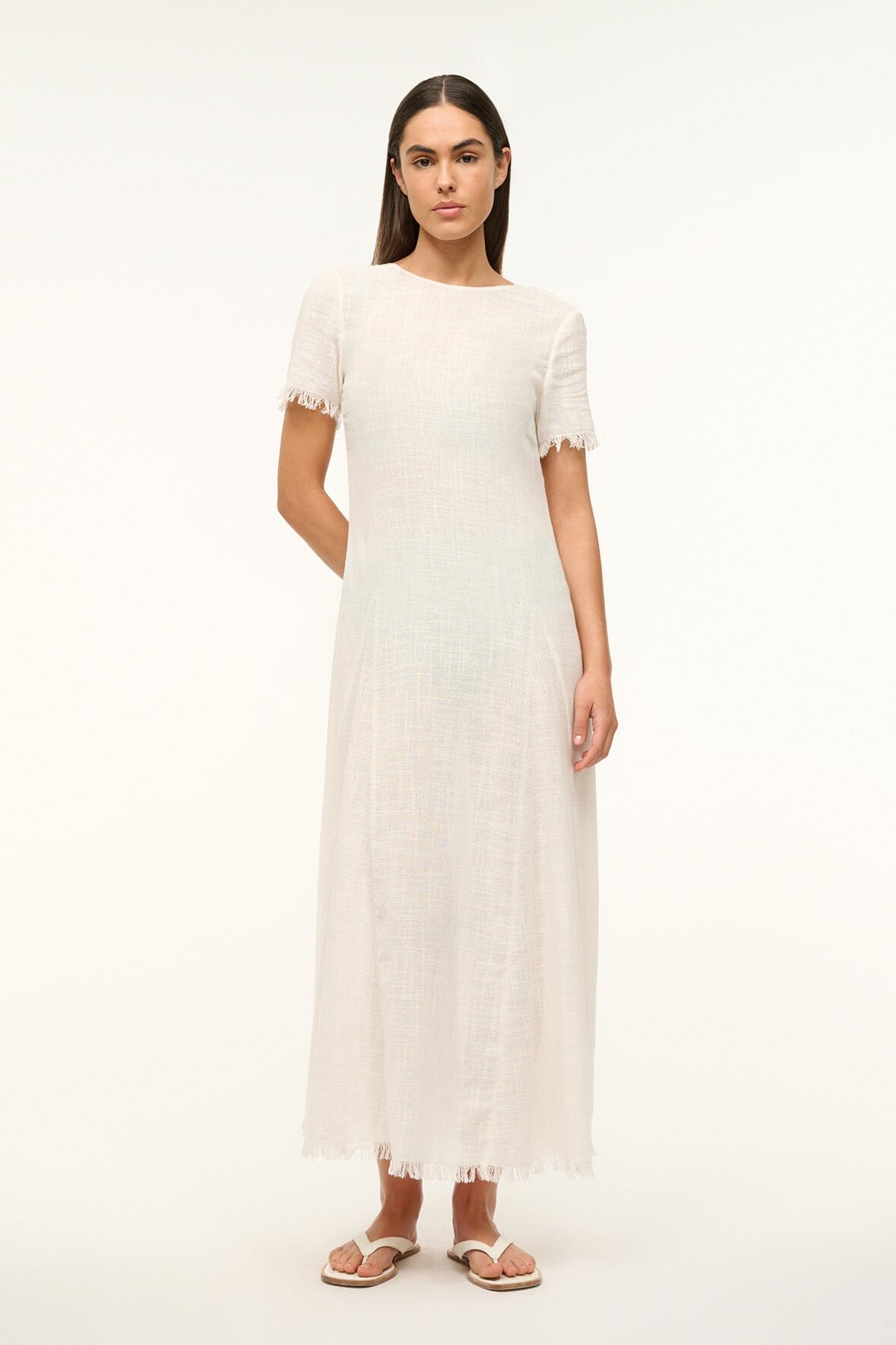 LE HAVRE DRESS BUTTERCREAM - STAUD for sale