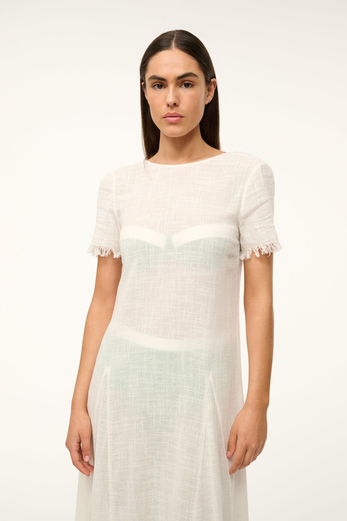 LE HAVRE DRESS BUTTERCREAM - STAUD for sale