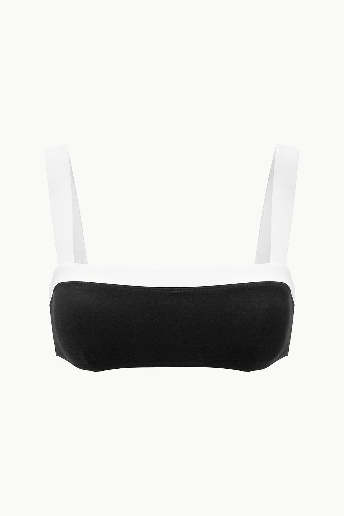 LIV BIKINI TOP BLACK WHITE - STAUD sale