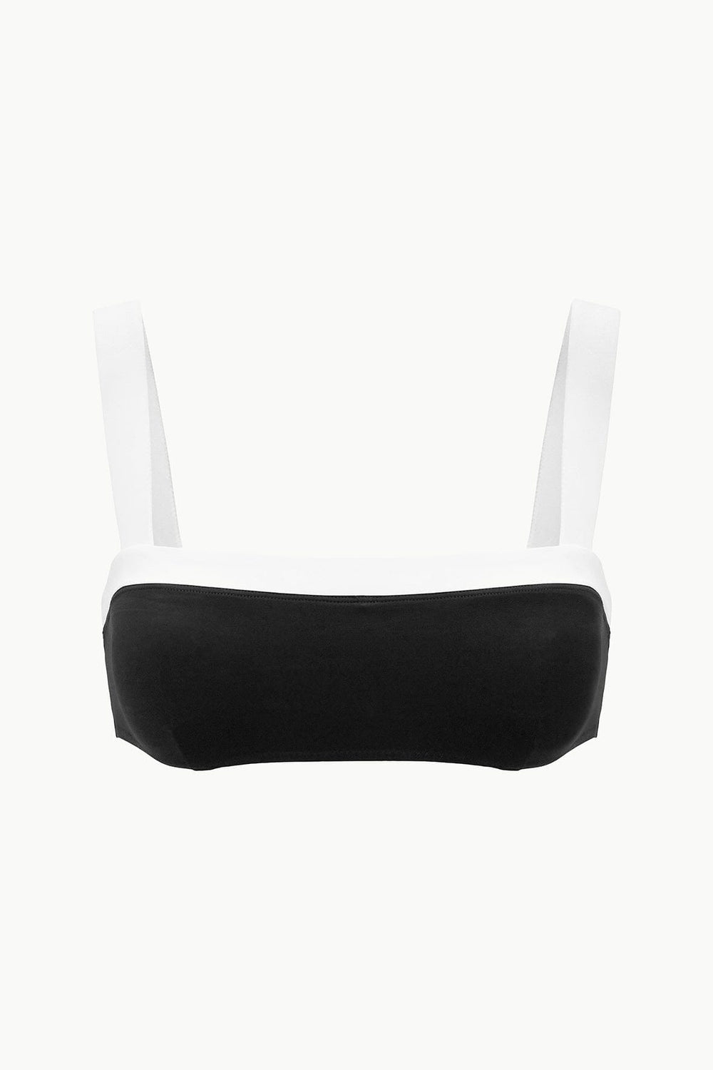 LIV BIKINI TOP BLACK WHITE - STAUD sale
