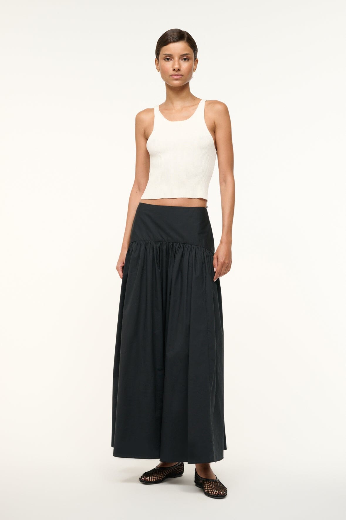 PROCIDA SKIRT BLACK - STAUD sale
