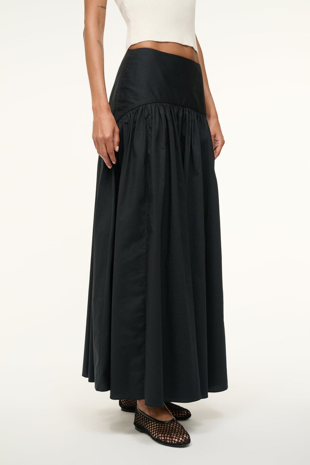 PROCIDA SKIRT BLACK - STAUD sale