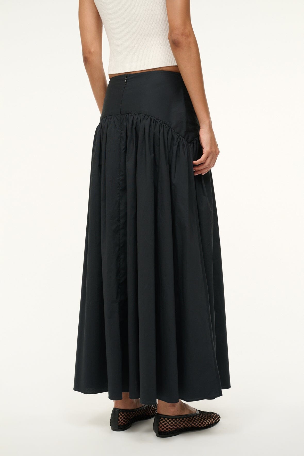 PROCIDA SKIRT BLACK - STAUD sale