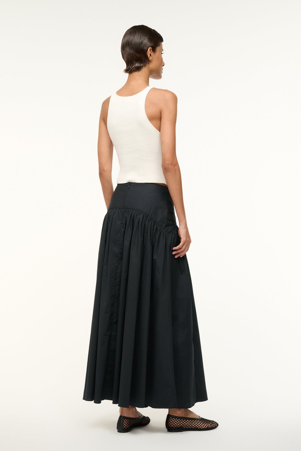 PROCIDA SKIRT BLACK - STAUD sale