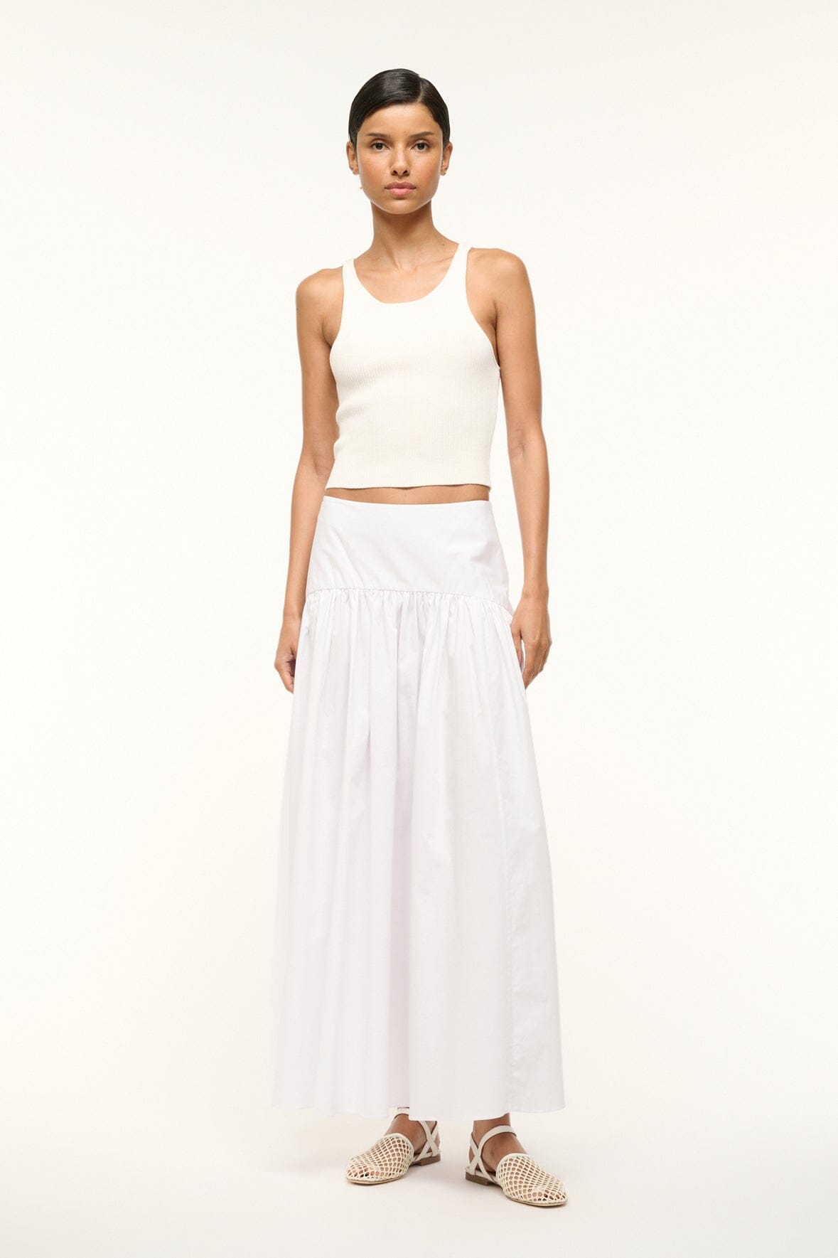 PROCIDA SKIRT WHITE - STAUD US