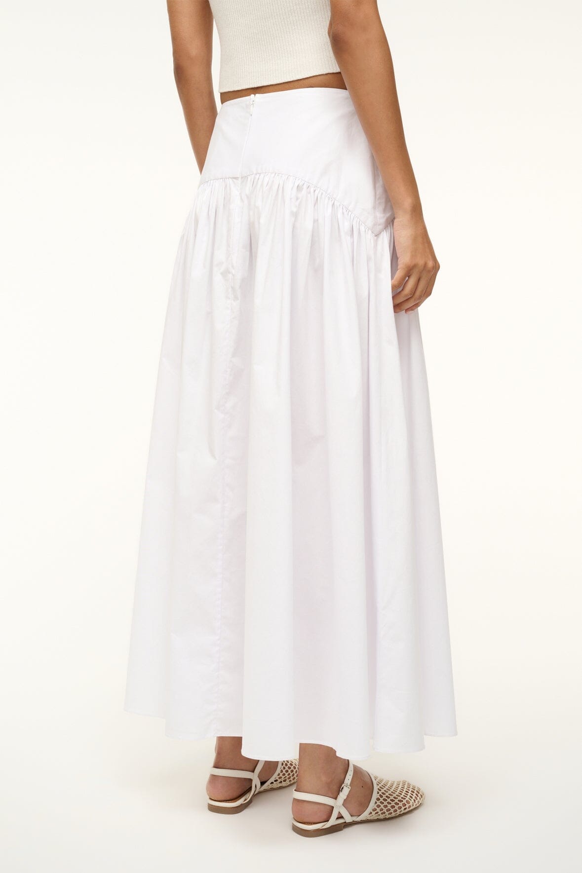 PROCIDA SKIRT WHITE - STAUD US