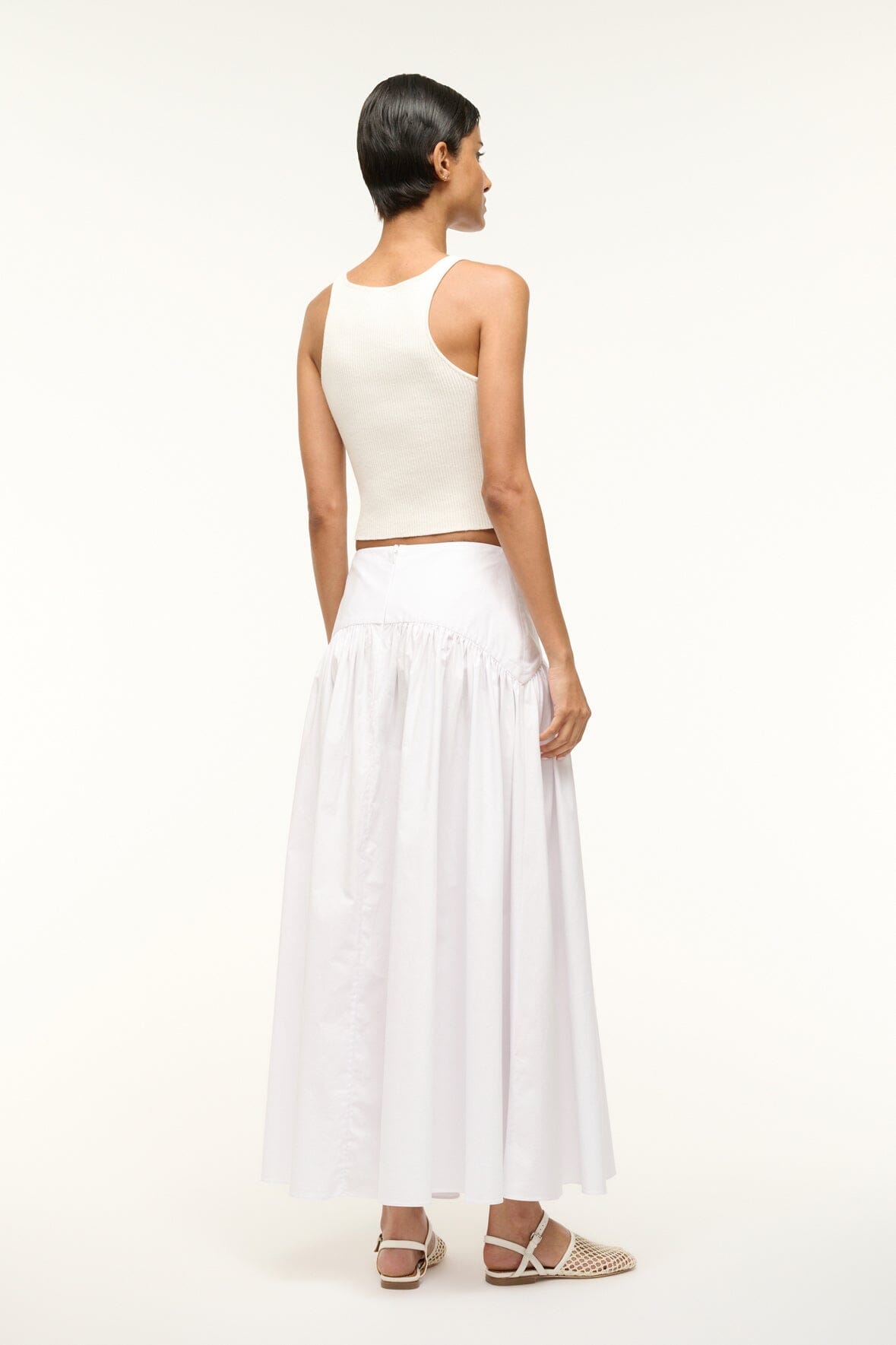 PROCIDA SKIRT WHITE - STAUD US
