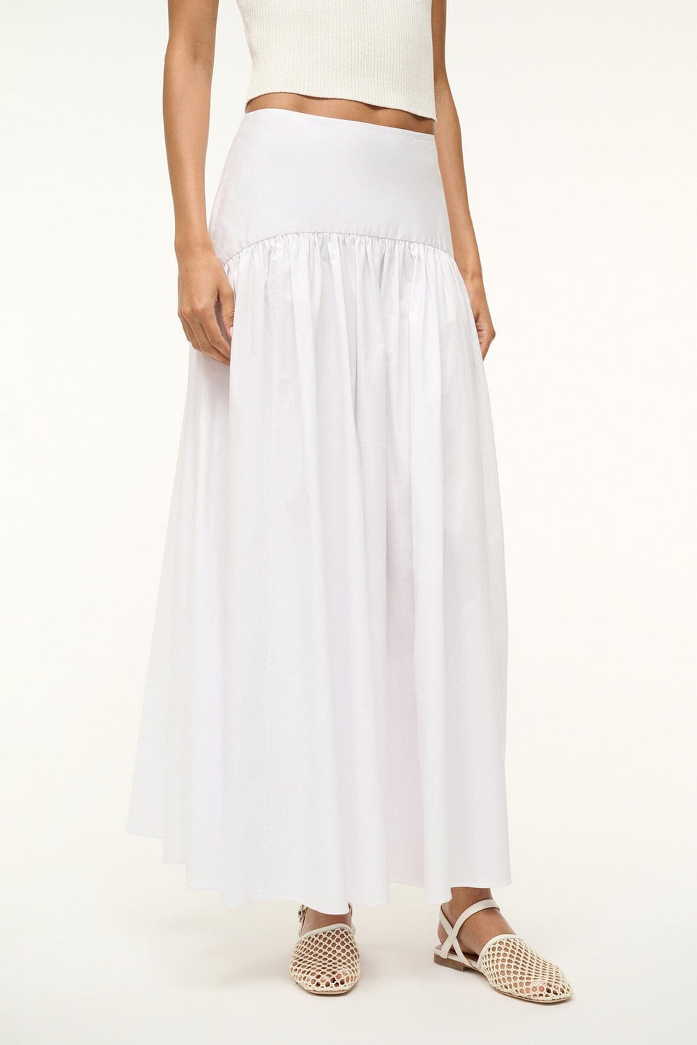 PROCIDA SKIRT WHITE - STAUD US