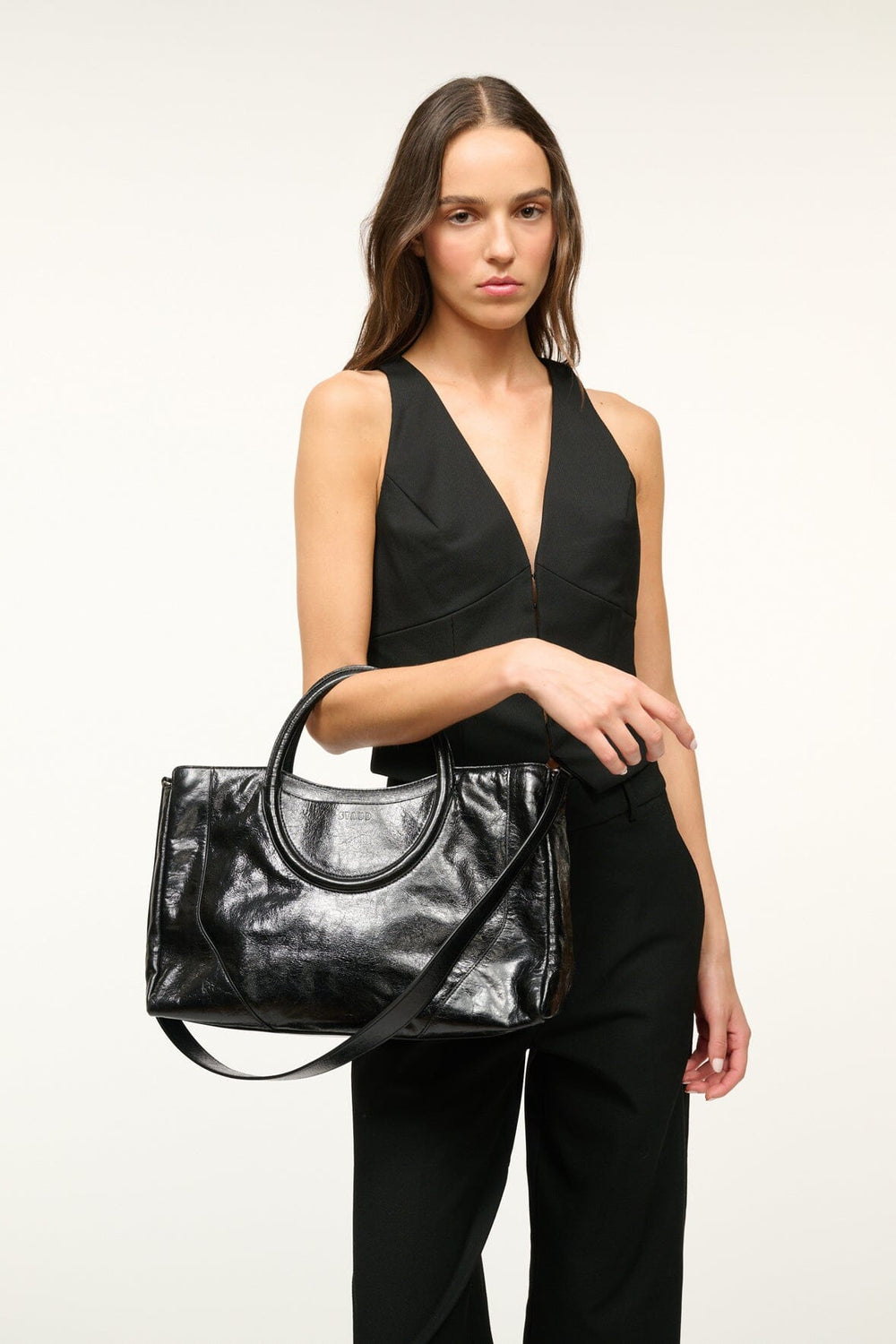 MAUDE SATCHEL BLACK - STAUD outlet
