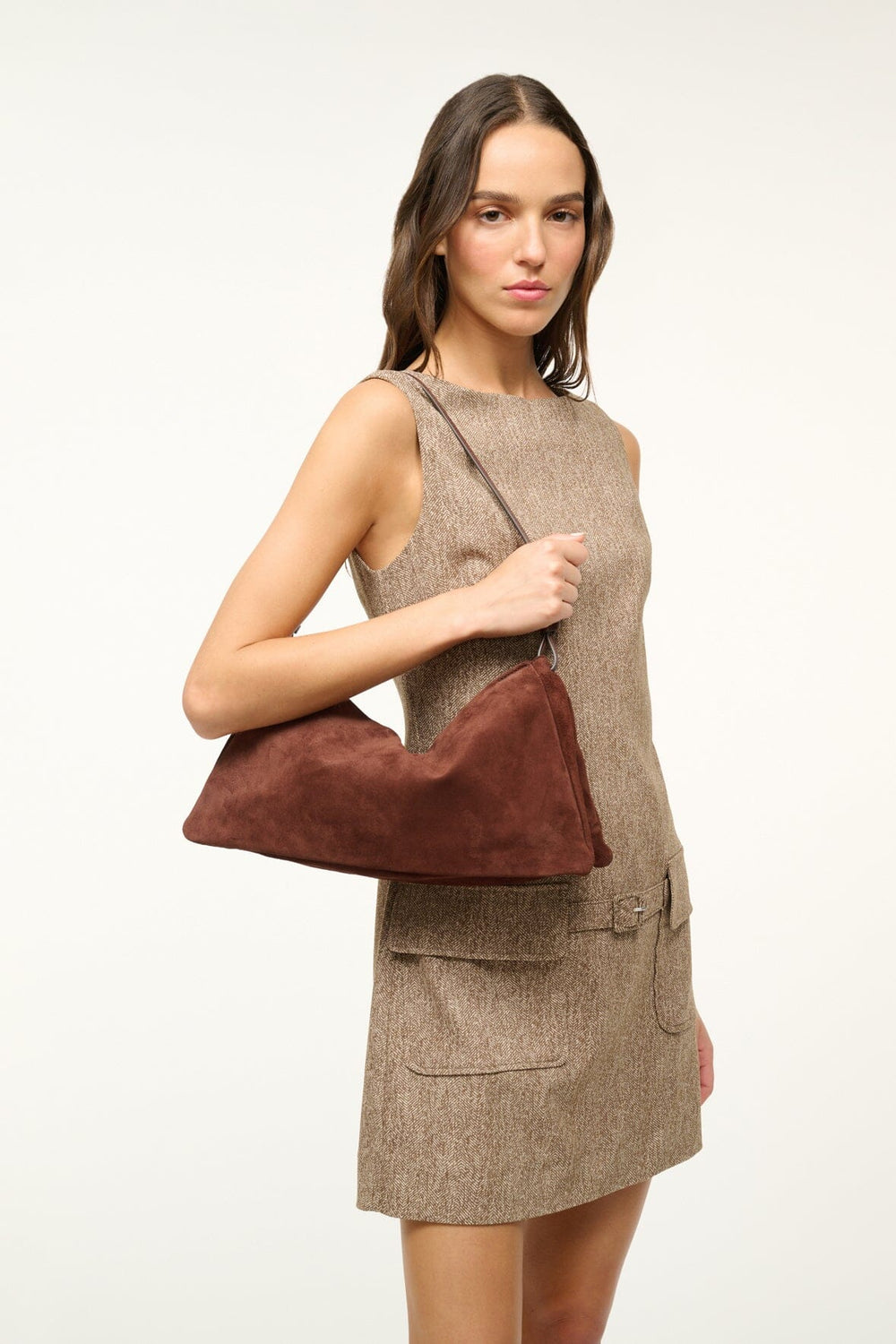 WALLY SHOULDER BAG MAHOGANY - STAUD online