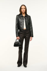 LEATHER MARINO JACKET BLACK - STAUD outlet