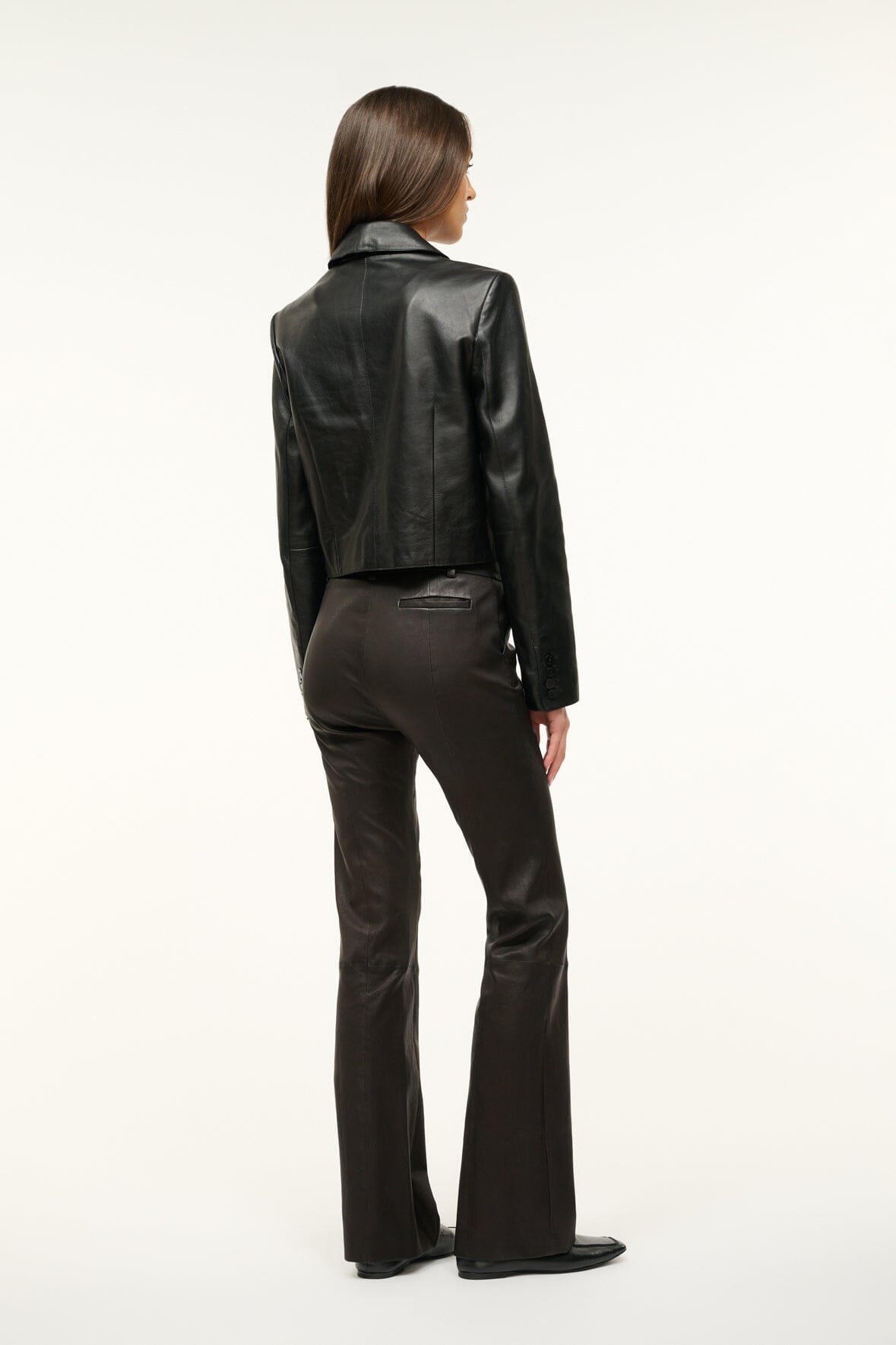 LEATHER MARINO JACKET BLACK - STAUD outlet
