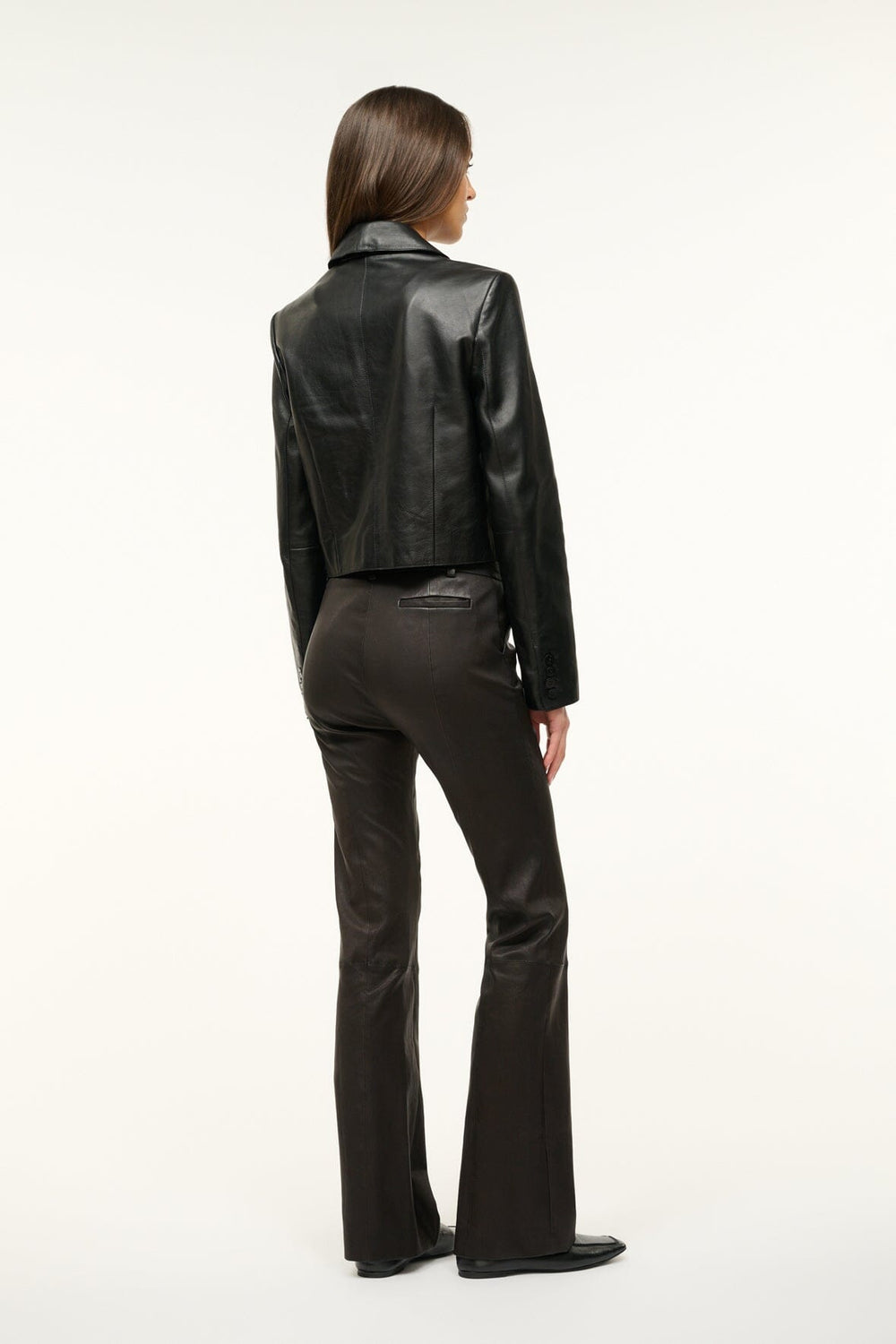 LEATHER MARINO JACKET BLACK - STAUD outlet