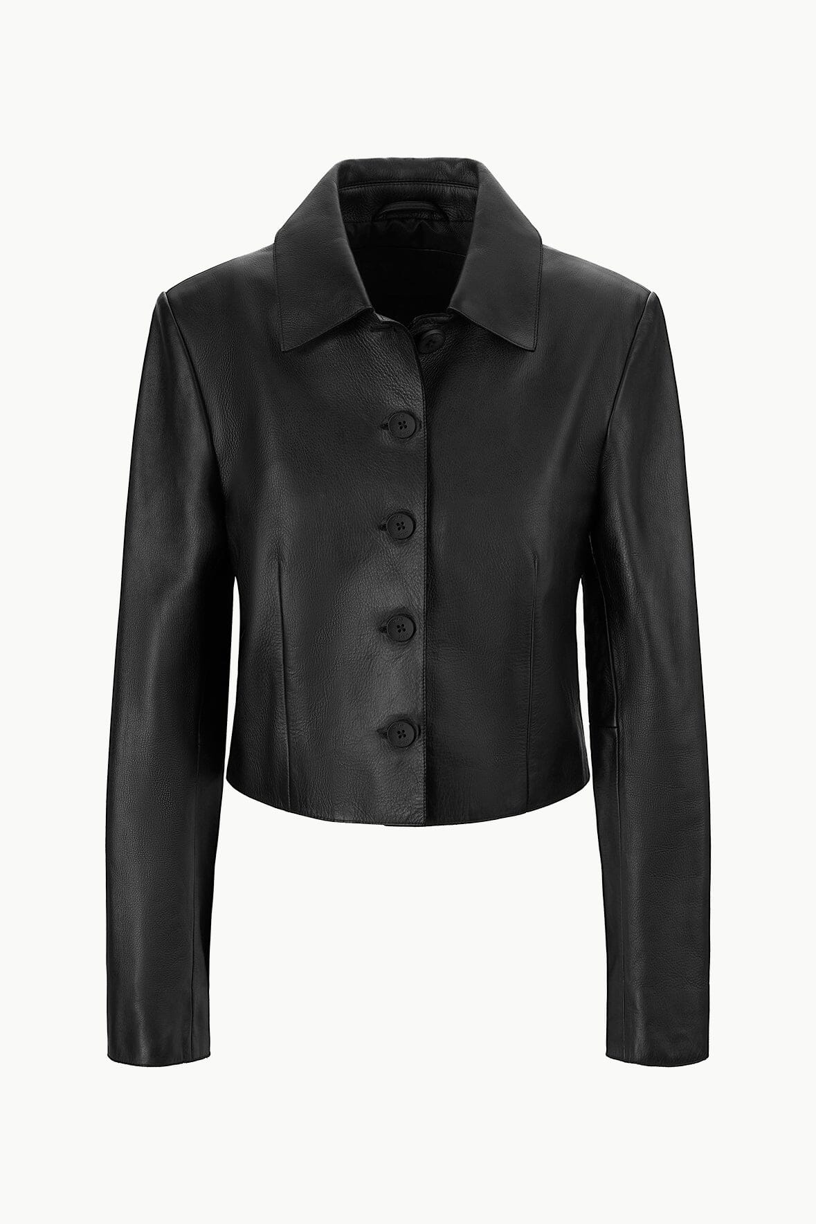 LEATHER MARINO JACKET BLACK - STAUD outlet