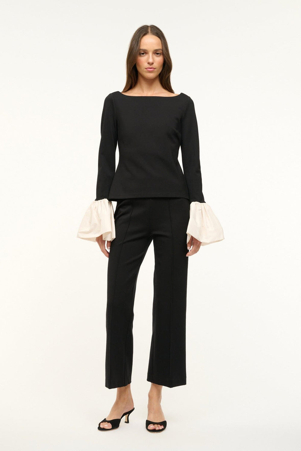 PAIGE TOP BLACK IVORY - STAUD US