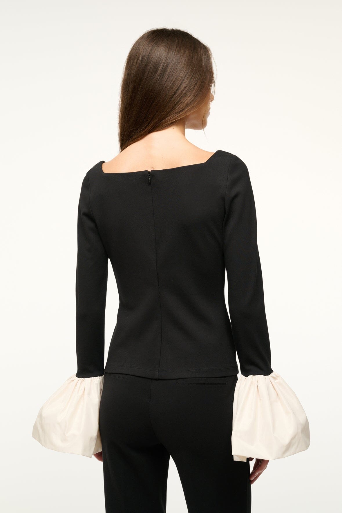PAIGE TOP BLACK IVORY - STAUD US