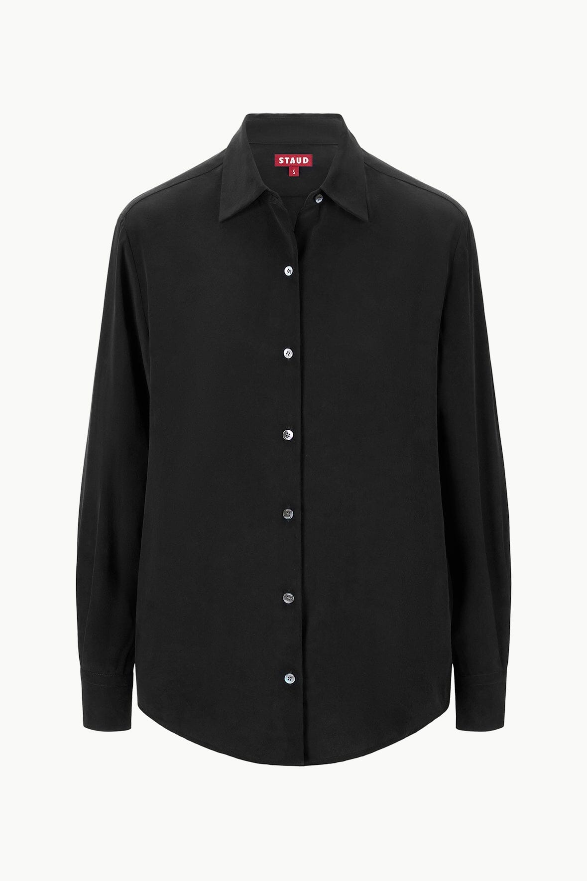 ROXBURY SILK SHIRT BLACK - STAUD near me