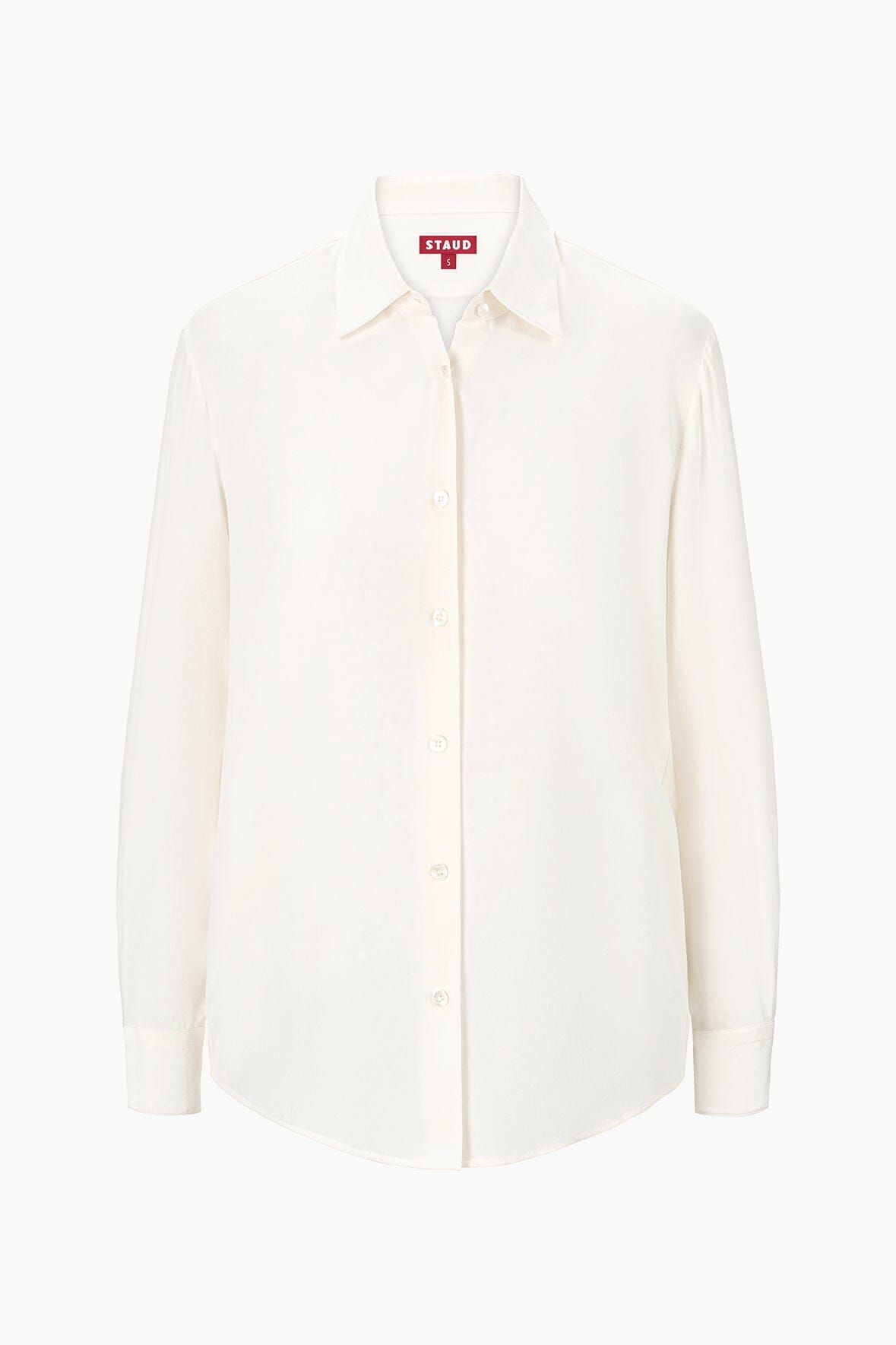 ROXBURY SILK SHIRT IVORY - STAUD outlet